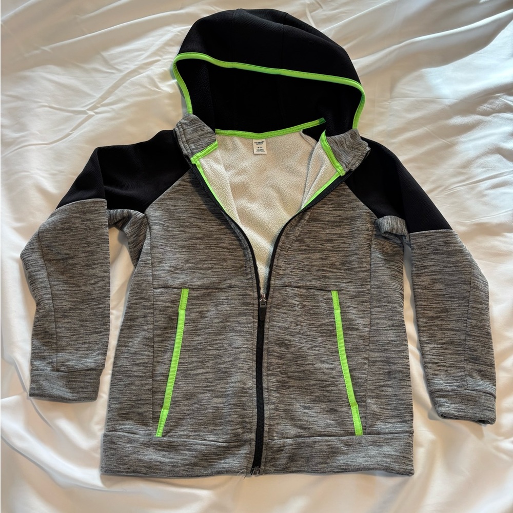 Kid’s Old Navy Active Hoodie in Black and Gray Size M